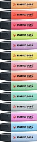 Markeerstift STABILO BOSS Original 70/15 pastel assorti deskset à 15 stuks-2