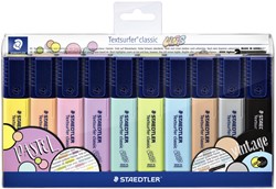 Markeerstift Staedtler 364 Textsurfer vintage en pastel  set à 10 stuks assorti