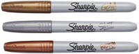 Viltstift Sharpie rond fijn metallic assorti blister à 3 stuks-3