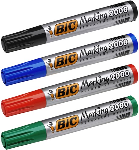 Viltstift Bic 2000 ecolutions rond large blauw-2