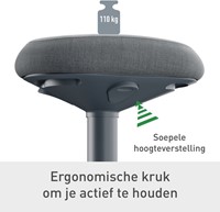 Actieve stakruk Leitz Ergo met comfortzitting-2