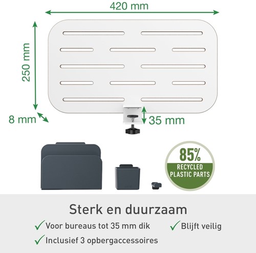 Bureau ophangbord Leitz Ergo klein-3