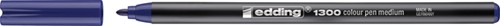 Fineliner edding 1300 medium blauw