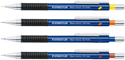 Potloodstift Staedtler Mars Carbon Micro 0.7mm HB blister 2 stuks-3