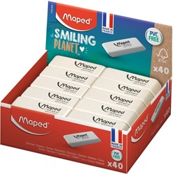 Gum Maped Smiling Planet Dessin wit