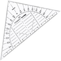 Geodriehoek Aristo 1550 160mm flexibel transparant-3