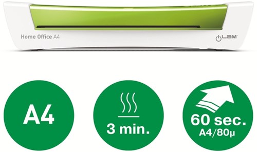 Lamineermachine Leitz iLAM Home Office A4 groen-2