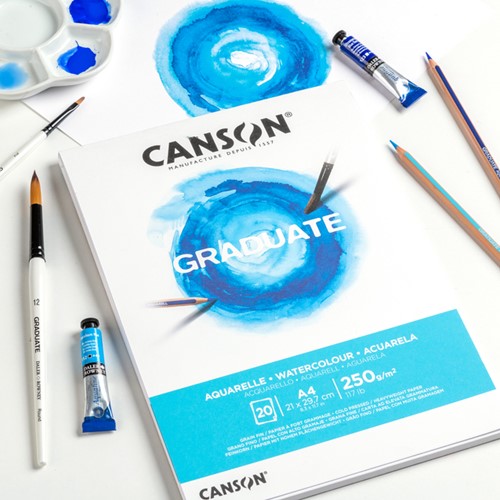 Aquarelblok Canson Graduate A5 250gr 20 vel-2