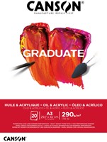 Olie Acrylblok Canson Graduate A3 290gr 20 vel