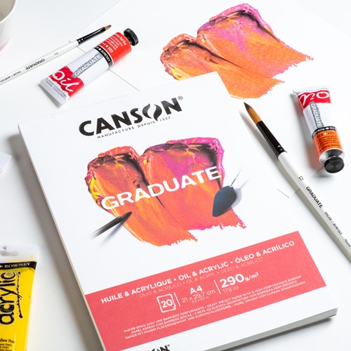 Olie Acrylblok Canson Graduate A3 290gr 20 vel-2