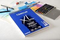 Aquarelblok Canson  XL Mix Media  A3 300gr spiraal 30 vel-2
