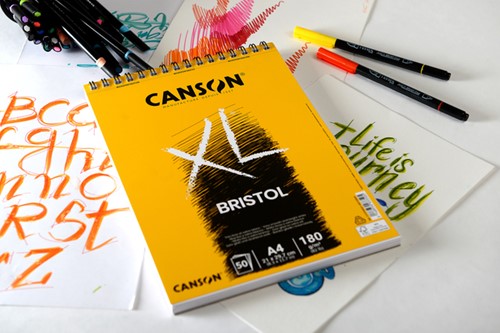 Bristolpapier Canson XL Bristol 50vel 180gr A3 extra wit-2