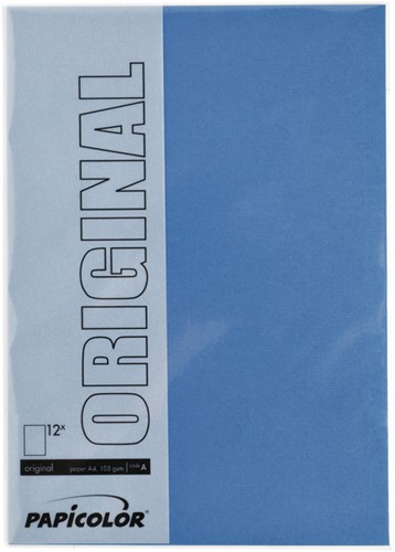 Kopieerpapier Papicolor A4 200gr 6 vel royal blue-2