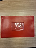 Schooletui 15x26cm met rits skai helder rood-2