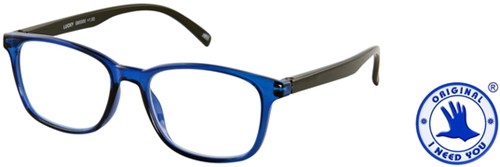 Leesbril I Need You +1.50 dpt Lucky blauw-zwart-2