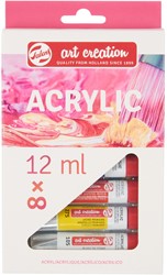 Acrylverf Talens Art Creation met stappenplan 12ml set à 8 kleuren