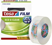 Plakband tesafilm® Eco & Clear 33mx19mm transparant