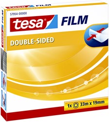 Dubbelzijdig plakband tesafilm® 19mmx33m transparant