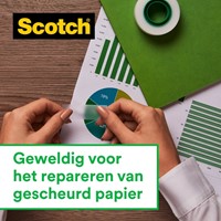 Plakband Scotch Magic 810 12mmx10m onzichtbaar  + plakbandhouder-1