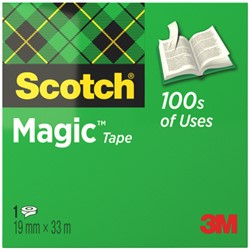 Plakband Scotch Magic 810 19mmx33m onzichtbaar mat