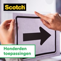 Plakband Scotch Magic 810 19mmx33m onzichtbaar transparant  4 rollen-3