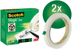 Plakband Scotch Magic 810 12mmx66m onzichtbaar mat
