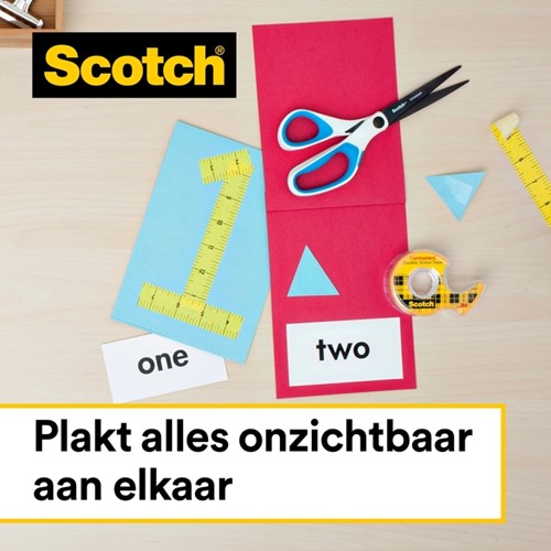 Plakband Scotch 665 12mmx22.8m dubbelzijdig-3