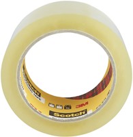 Verpakkingstape Scotch Heavy 50mmx66m transparant 6 rollen