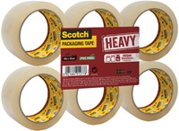 Verpakkingstape Scotch Heavy 50mmx66m transparant 6 rollen-1