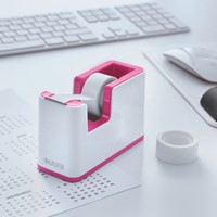 Plakbandhouder Leitz WOW wit/roze-1