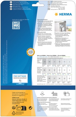 Etiket HERMA 4216 105x148mm weerbestendig zilver 100stuks-3