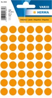 Etiket HERMA 1864 rond 12mm fluor oranje 240stuks