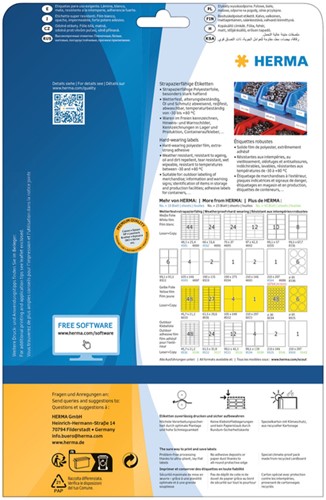 Etiket HERMA 8029 99.1x42.3mm weerbestendig geel 300stuks-3