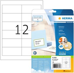 Etiket HERMA 8628 97x42.3mm premium wit 120stuks