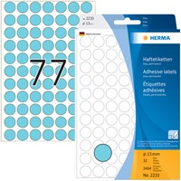 Etiket HERMA 2233 rond 13mm blauw 2464stuks-1
