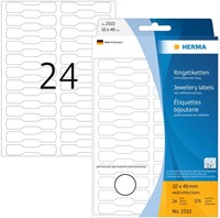 Etiket HERMA 2510 10x49mm wit 576 etiketten