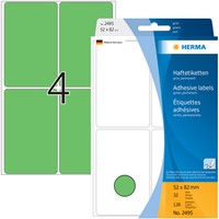 Etiket HERMA 2495 52x82mm groen 128stuks-2