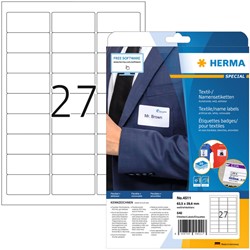 Naambadge etiket HERMA 4511 63.5x29.6mm wit