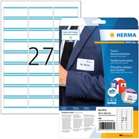 Naambadge etiket HERMA 4513 63.5x29.6mm wit/blauw