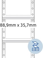 Etiket HERMA 8181 88.9x35.7mm 1-baans geel 2000stuks-2