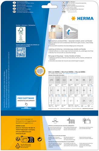 Etiket HERMA 5082 105x148mm A6 verwijderbaar wit 100 etiketten-2