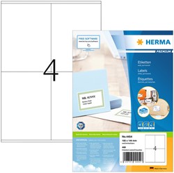 Etiket HERMA 4454 105x144mm premium wit 400stuks