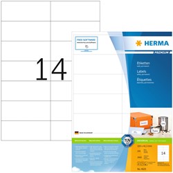Etiket HERMA 4625 105x42.3mm premium wit 2800stuks