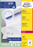 Etiket Avery L7164-100 63.5x72mm wit 1200 etiketten