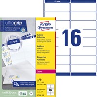 Etiket Avery L7162-100 99.1x33.9mm wit 1600 etiketten-2
