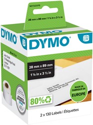 Etiket Dymo 99010 labelwriter 28x89mm adreslabel 260stuks