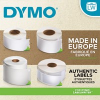 Etiket Dymo labelwriter 99013 36mmx89mm adres transparant doos à 2 rol à 130 stuks-2