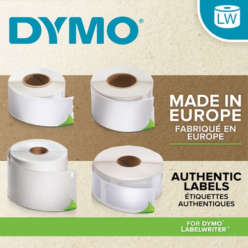 Etiket Dymo labelwriter 99014 54mmx101mm badge wit rol à 220 sstuks-2