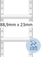 Etiket HERMA 8210 88.9x23Mm 1-baans wit 6000stuks-3