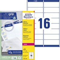 Etiket Avery L7162-250 99.1x33.9mm wit 4000 etiketten-2